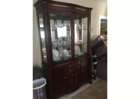 Dining Room Table with 6 chairs & china cabinet/hutch